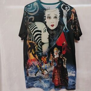 Cirque du Soleil O Graphic T Shirt XL (Medium) All Over Print Performance Tee W
